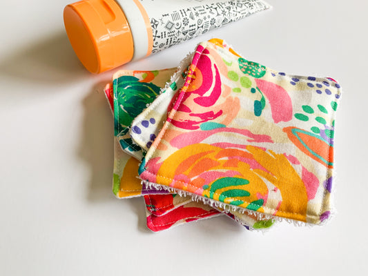 Floral Reusable Makeup Removing Wipes-Zero Waste-Sustainable Gift